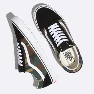 Vans Bayan Spor Ayakkabı Woodland Camo Old Skool Siyah | 91848-679